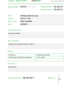 Testosterone Propionate 100